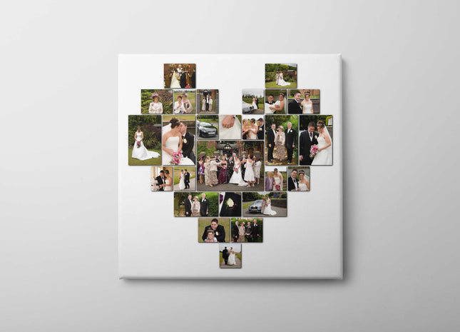 Heart canvas picture print. Choose any 26 pictures, easy great value printed