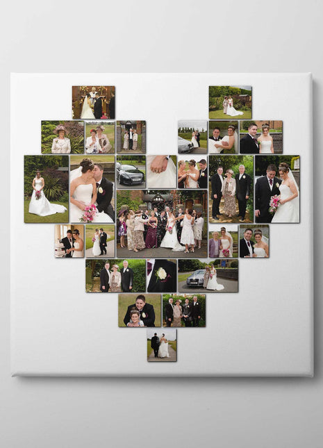 Heart canvas picture print. Choose any 26 pictures, easy great value printed