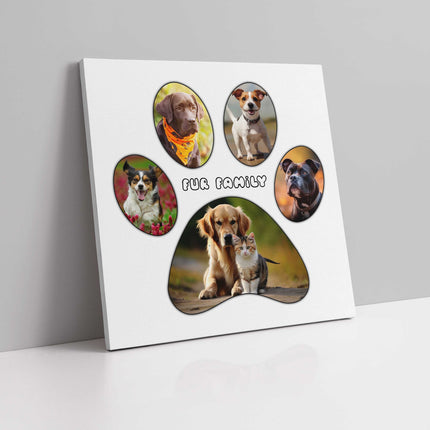 paw print with my pictures canvas picture print your picutres arranged collage