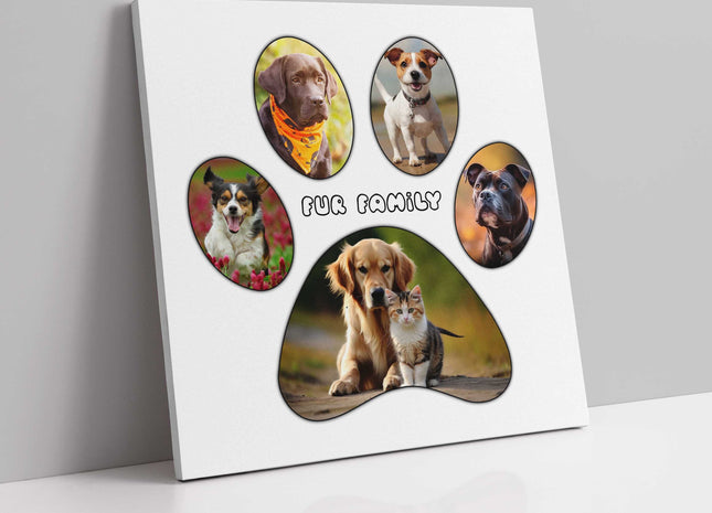 paw print with my pictures canvas picture print your picutres arranged collage