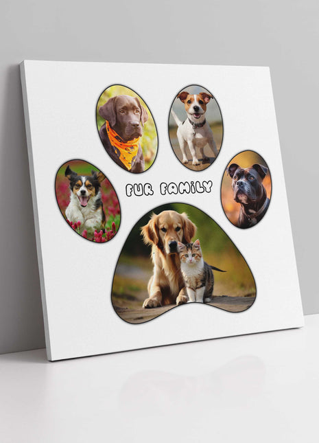 paw print with my pictures canvas picture print your picutres arranged collage