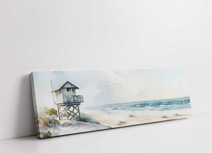 coastal art panoramic canvas picture print beach painting set available