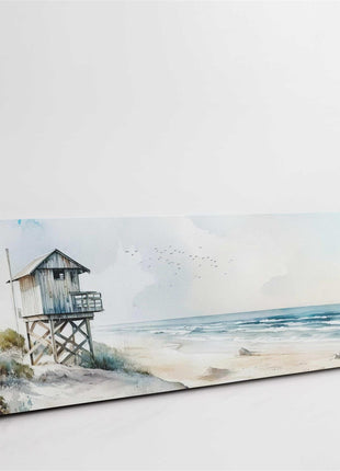 coastal art panoramic canvas picture print beach painting set available