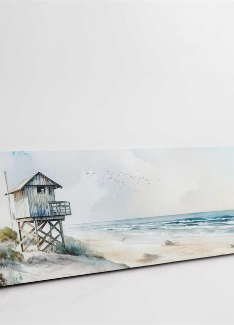 coastal art panoramic canvas picture print beach painting set available