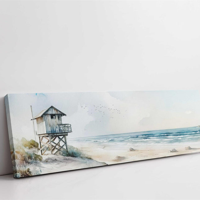 coastal art panoramic canvas picture print beach painting set available
