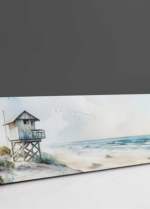 coastal art panoramic canvas picture print beach painting set available