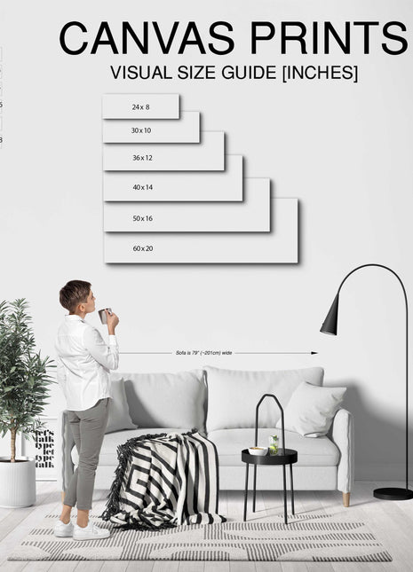 Funny animals, funny faces. Panoramic canvas picture print. Black and white.