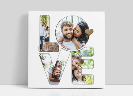 LOVE created using your pictures canvas picture print
