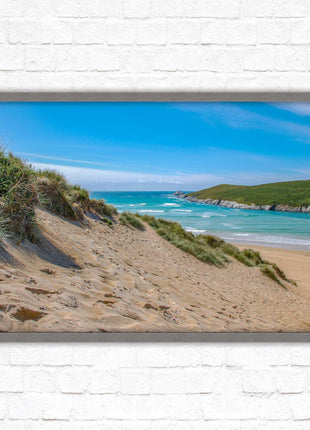 Crantock Beach Seascape framed print choice of frame colour and sizes