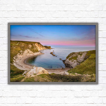Man O' War Cove, Jurassic coast, Dorset. Framed picture print with choice of frame colours