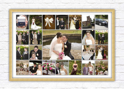 Landscape photo collage. Collage design printed and frame included with choies of frame