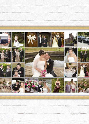 Landscape photo collage. Collage design printed and frame included with choies of frame