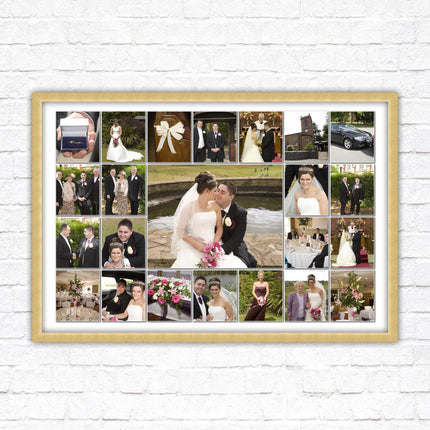 Landscape photo collage. Collage design printed and frame included with choies of frame