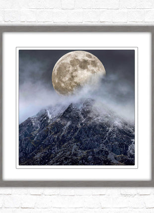 Super moon framed picture wall art. Home gift, wall décor A choice of frames and sizes, square