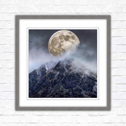 Super moon framed picture wall art. Home gift, wall décor A choice of frames and sizes, square