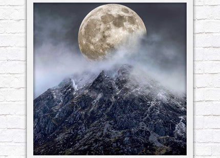 Super moon framed picture wall art. Home gift, wall décor A choice of frames and sizes, square