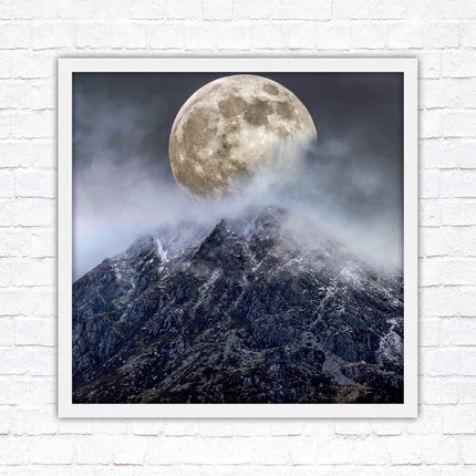 Super moon framed picture wall art. Home gift, wall décor A choice of frames and sizes, square