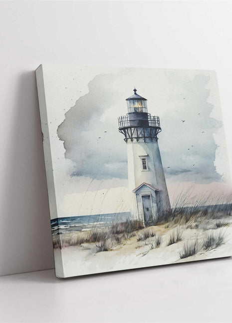 coastal art work framed canvas picture print lighthouse painting, set available