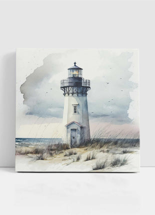 coastal art work framed canvas picture print lighthouse painting, set available