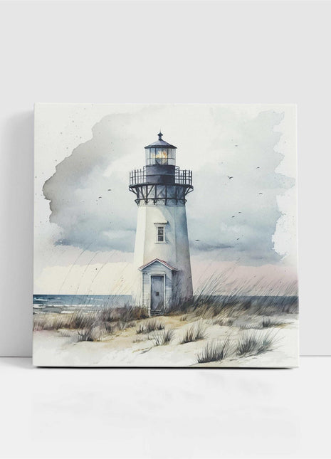 coastal art work framed canvas picture print lighthouse painting, set available
