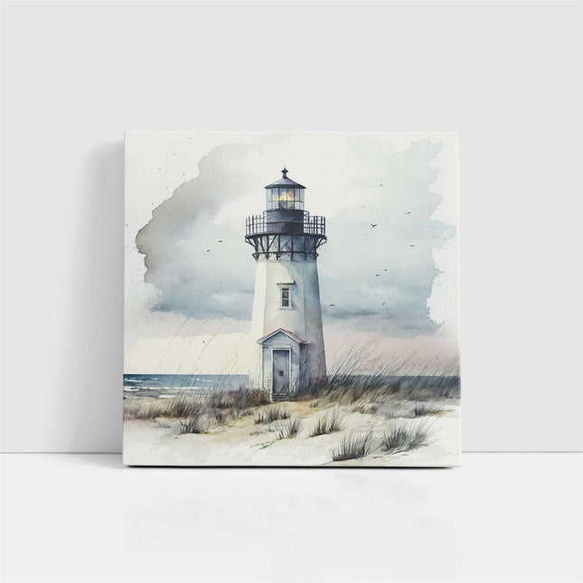 coastal art work framed canvas picture print lighthouse painting, set available