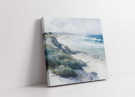 coastal art work framed canvas picture print beach scene set available