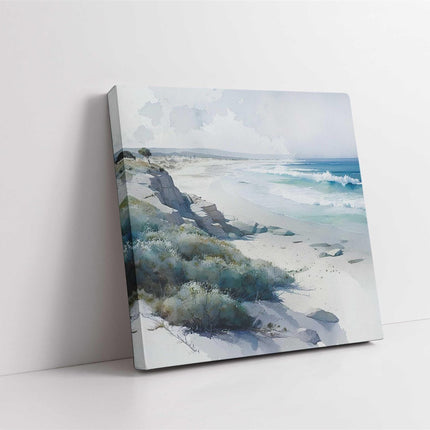 coastal art work framed canvas picture print beach scene set available