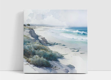 coastal art work framed canvas picture print beach scene set available