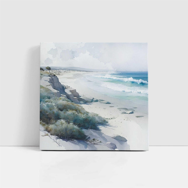 coastal art work framed canvas picture print beach scene set available