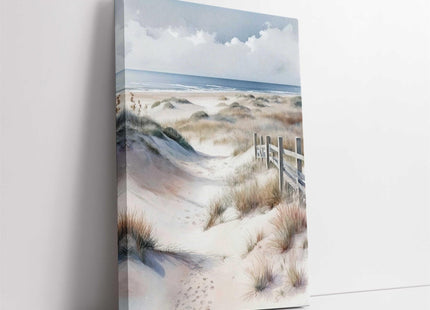 coastal art work portrait canvas picture print beach path painting set available