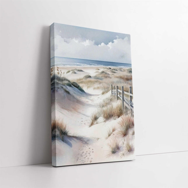 coastal art work portrait canvas picture print beach path painting set available