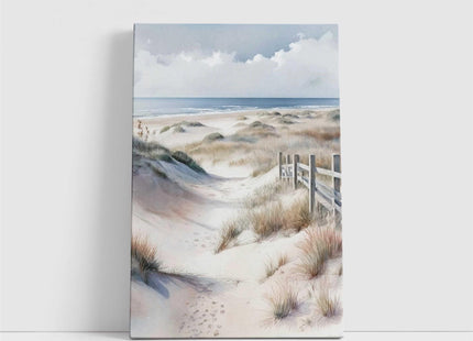 coastal art work portrait canvas picture print beach path painting set available