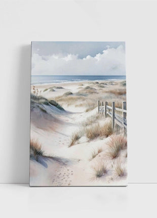 coastal art work portrait canvas picture print beach path painting set available