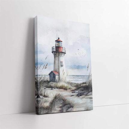 coastal art work portrait canvas picture print lighthouse painting set available