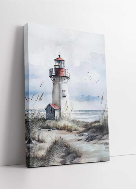 coastal art work portrait canvas picture print lighthouse painting set available