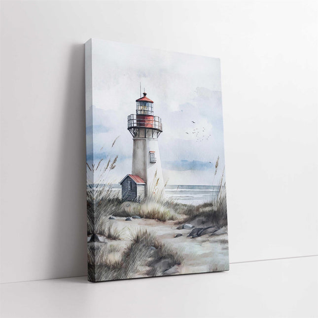 coastal art work portrait canvas picture print lighthouse painting set available