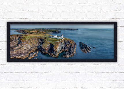 Galley Head Lighthouse in County Cork, Ireland. Framed picture wall decor in a choice of frame styles.