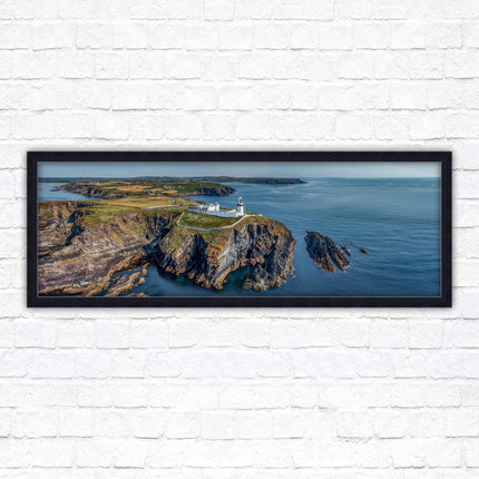 Galley Head Lighthouse in County Cork, Ireland. Framed picture wall decor in a choice of frame styles.