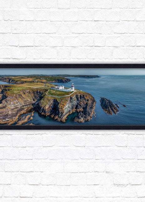 Galley Head Lighthouse in County Cork, Ireland. Framed picture wall decor in a choice of frame styles.