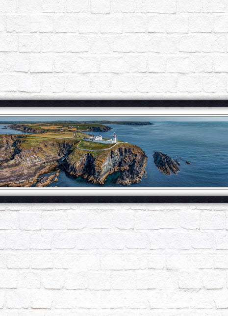 Galley Head Lighthouse in County Cork, Ireland. Framed picture wall decor in a choice of frame styles.