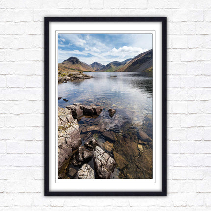 Wast Water in the Lake District. Printed, Framed picture with choice of frame colours and options.