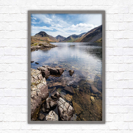 Wast Water in the Lake District. Printed, Framed picture with choice of frame colours and options.