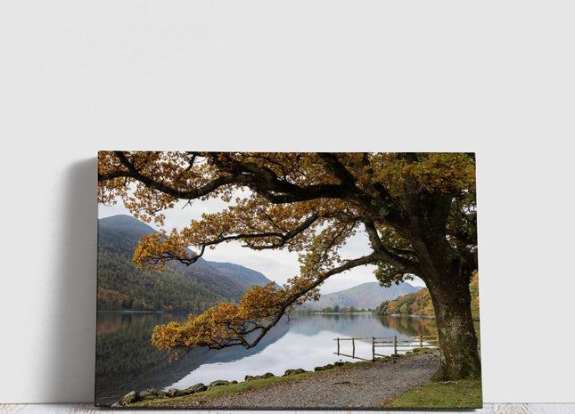 Stunning canvas picture, Autumnal view of Lake Buttermere, Lake District. Canvas Print Wall décor for home or office (Interior) Ideal gift.