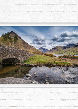 Fairy Pools on Isle of Skye, Scotland. Framed picture with choice of frame colours and options.