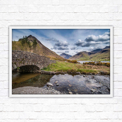 Fairy Pools on Isle of Skye, Scotland. Framed picture with choice of frame colours and options.