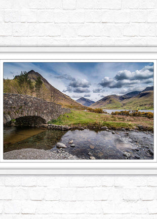 Fairy Pools on Isle of Skye, Scotland. Framed picture with choice of frame colours and options.