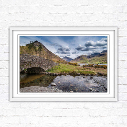 Fairy Pools on Isle of Skye, Scotland. Framed picture with choice of frame colours and options.
