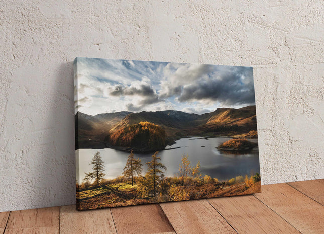 Hawes Water, Lake District. Canvas Picture, Autumn scenery. Wall décor. For home or office (Interior Décor) Ideal gift.