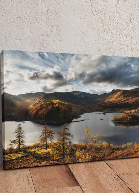 Hawes Water, Lake District. Canvas Picture, Autumn scenery. Wall décor. For home or office (Interior Décor) Ideal gift.