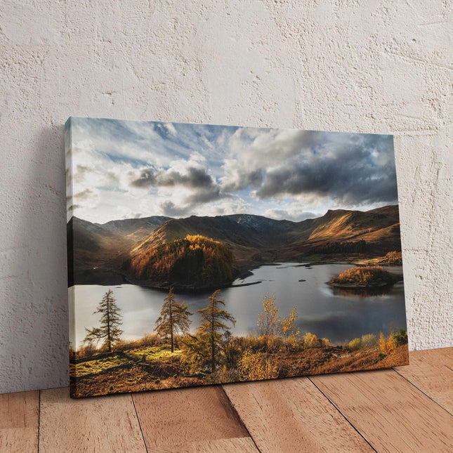 Hawes Water, Lake District. Canvas Picture, Autumn scenery. Wall décor. For home or office (Interior Décor) Ideal gift.